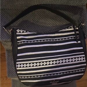 Kate Spade  Monochrome Story Telling Patterned Shoulder Bag